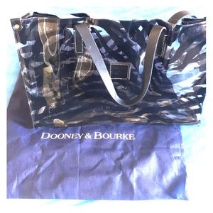 Dooney & Bourke Zebra Print Acrylic Large Tote.